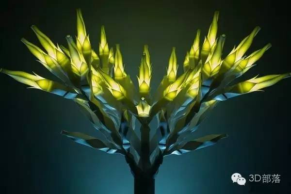 惊艳创意作品：3D打印光树